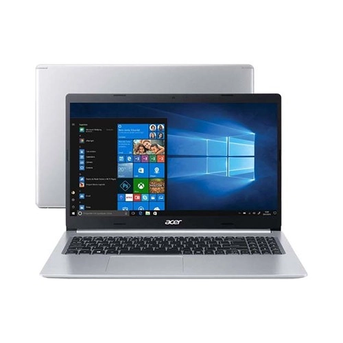Notebook Acer Aspire 5 A515-54-57CS - Prata - Intel Core i5-10210U - RAM 8GB - SSD 256GB - Tela 15.6" - Windows 11 Home