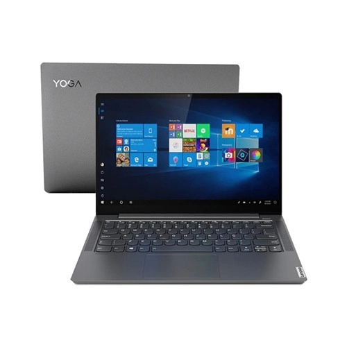 Notebook Lenovo Yoga S740-81RM0004BR - Grafite - Intel Core i7-1065G7 - MX250 - RAM 8GB - SSD 256GB - Tela 14" - Windows 10