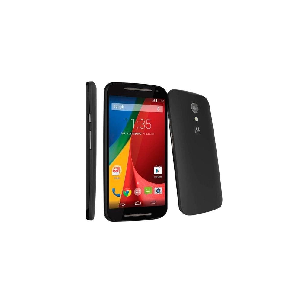 Smartphone Motorola Moto G XT1068 Preto - 8MP - 8GB - Desbloqueado - Tela 5" - Android 4.4