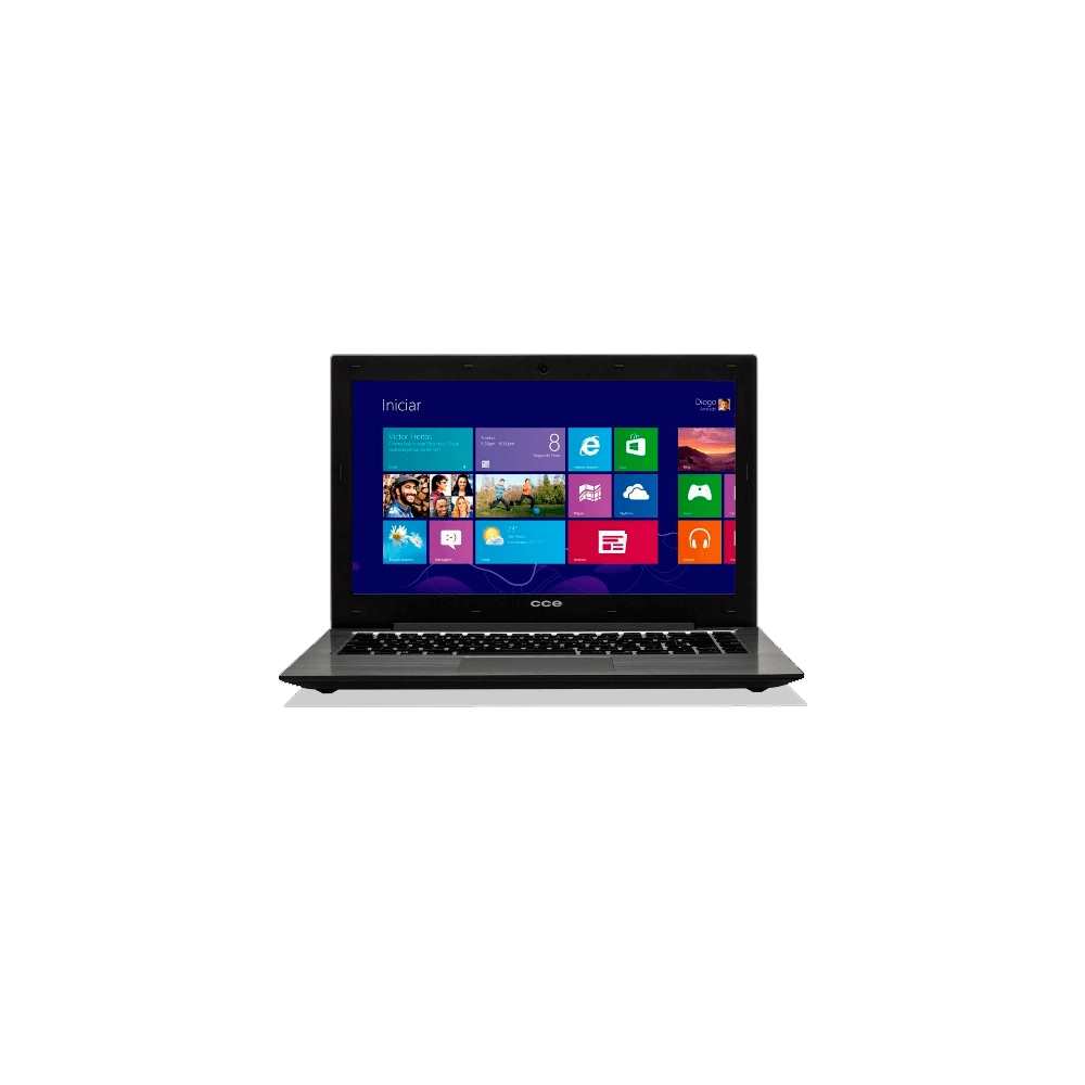 Notebook CCE Ultra Thin T745 - Intel Core i7-3517U - HD 500GB - RAM 4GB - LED 14" - Windows 8 - Prata