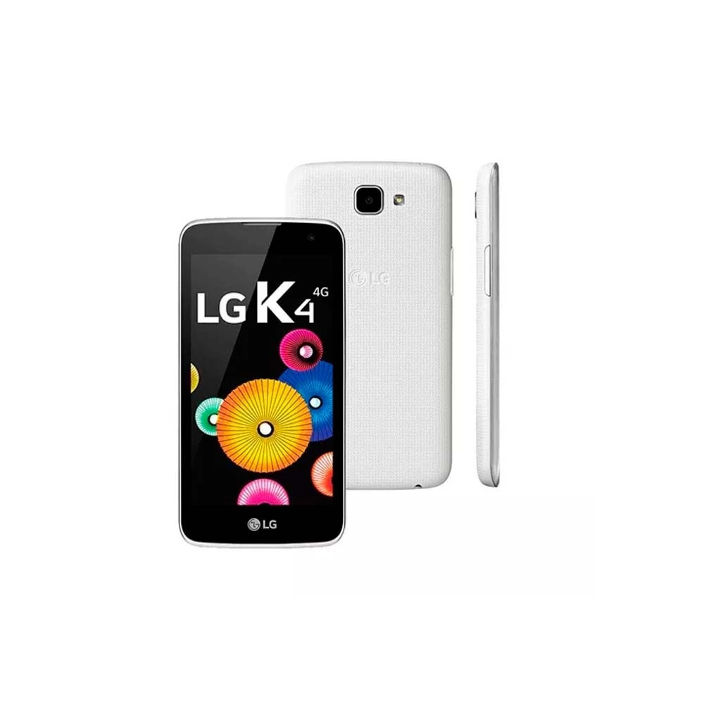 Smartphone LG K4 K130F Dual 4G Branco - 8GB - Tela LCD 4.5" - Android 5.1.1