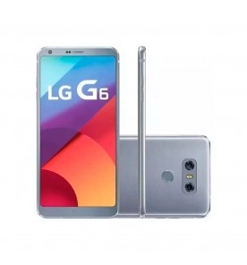 Smartphone LG G6 - Platinum - 64GB - RAM 4GB - Quad Core - 4G - 13MP - Tela 5.7" - Android 8.0