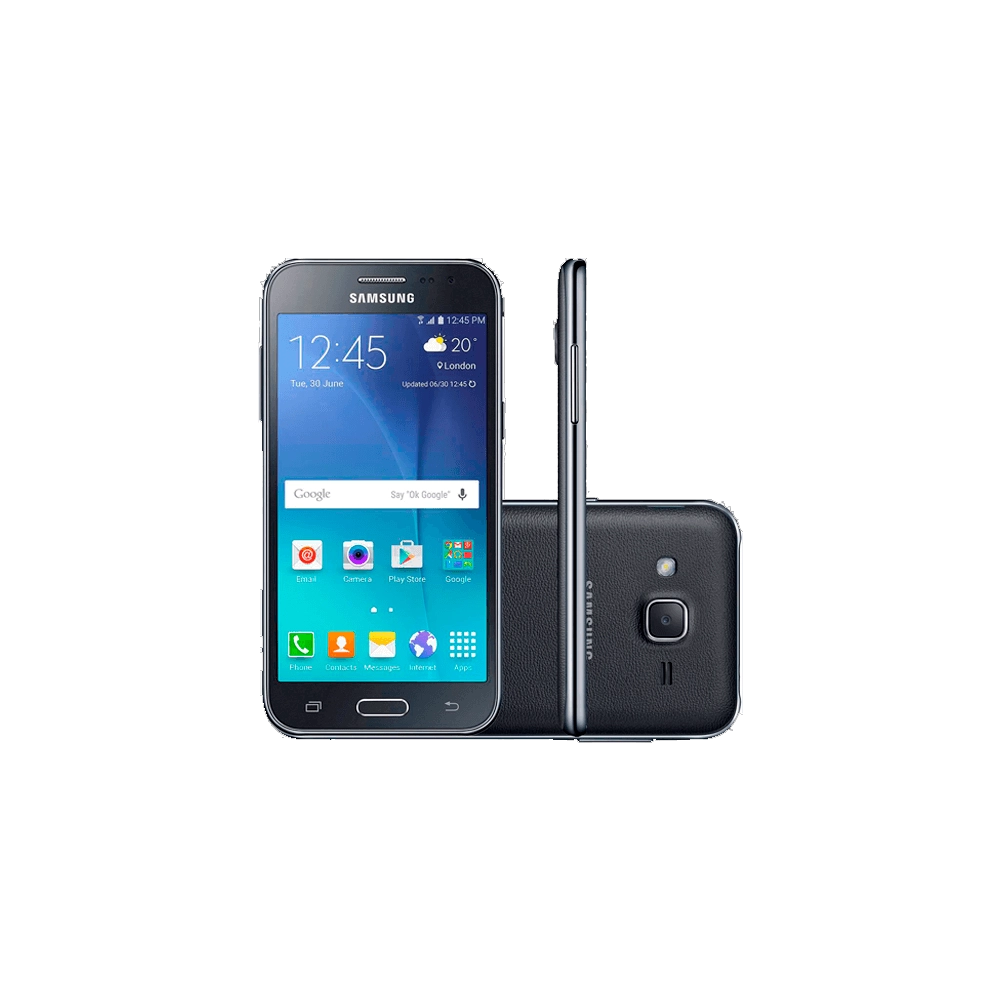 Smartphone Samsung Galaxy J2 - Duos- Preto - 4G LTE - 8GB - Tela 4,7" - Android 5.1