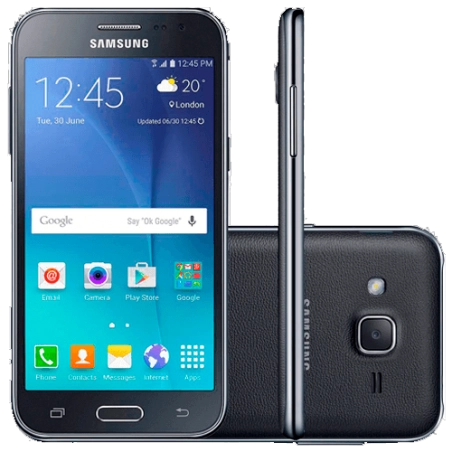 Smartphone Samsung Galaxy J2 - Duos- Preto - 4G LTE - 8GB - Tela 4,7" - Android 5.1