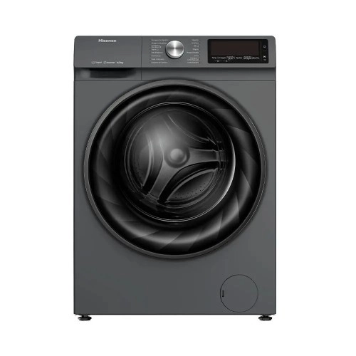 Máquina lava e seca Hisense Titanium 220V vista de frente.