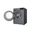 Porta da lava e seca Hisense Titanium 220V aberta mostrando o tambor.