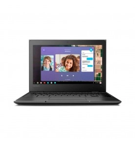 Chromebook Lenovo 100E 82CD000CBR - Preto - AMD A4-9120C - RAM 4GB - 32GB eMMC - 11.6” - Chrome Os