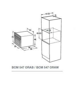 Forno Microondas 50L Gorenje BCM547ORAB - Combinado de Embutir - Ora-Ito - 110V - Preto