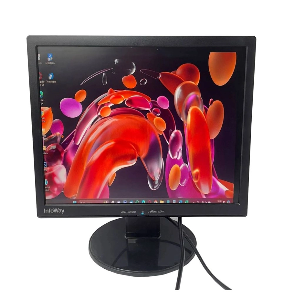 Monitor Itautec L1742TT - Preto - Tela 17” - Resolução HD - 75Hz - 5ms - VGA - DVI