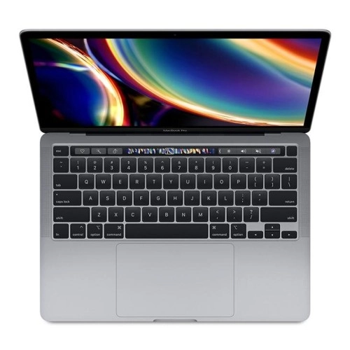 MacBook com Touch Bar e sensor Touch ID integrado.