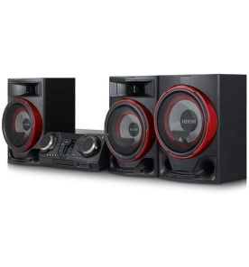 Mini System LG CJ88 Xboom - Preto - Bluetooth - Dual USB - CD - MP3 - 2250 Watts.