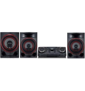 Mini System LG CJ88 Xboom - Preto - Bluetooth - Dual USB - CD - MP3 - 2250 Watts.
