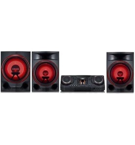 Mini System LG CJ88 Xboom - Preto - Bluetooth - Dual USB - CD - MP3 - 2250 Watts.