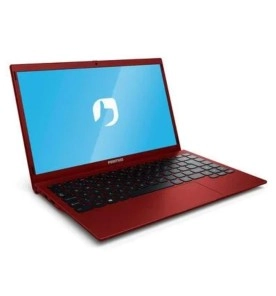 Notebook Positivo Motion Red Q4128C-S com design vermelho vibrante.