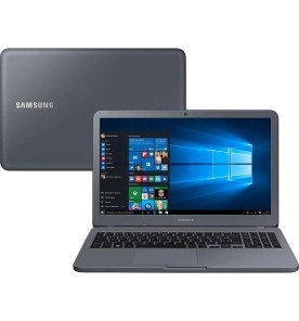 Notebook Samsung NP350XAA-KF1BR - Cinza - Intel Core i3-7020U - RAM 4GB - HD 1TB - Tela 15.6” - Windows 10