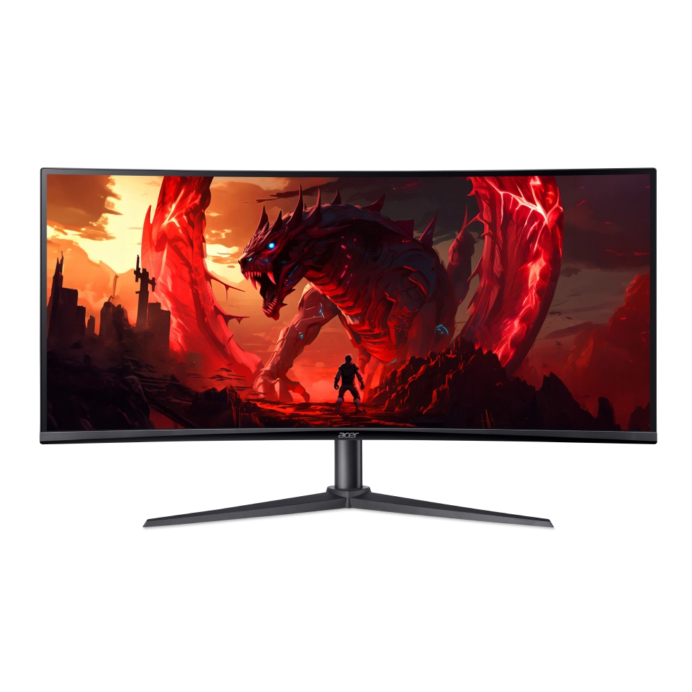 Monitor Gamer Acer Edo Nitro ED340CU HBIIPX - Tela 34” - Curvo - Ultra Wide QHD (3440 x 1440) - 100Mz - 1ms - HDMI - Bi-Volt