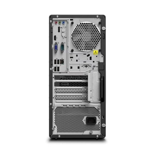 Portas traseiras da P348: DisplayPort, HDMI e USB - Expansibilidade total