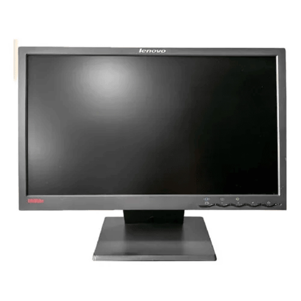 Monitor Lenovo L1951P de 19 polegadas visto de frente.