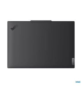 Traseira do ThinkPad T14 com acabamento fosco e logo Lenovo