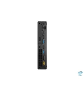 Parte traseira do Lenovo M920Q-I78700T com portas de conexão
