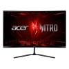Monitor gamer curvo Acer Nitro ED270 visto de frente com tela ligada.