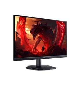 Monitor gamer Acer Nitro KG251Q visto de frente com imagem na tela.