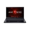 Notebook gamer Acer Nitro V15 ANV15-51-76KQ com tela ligada.