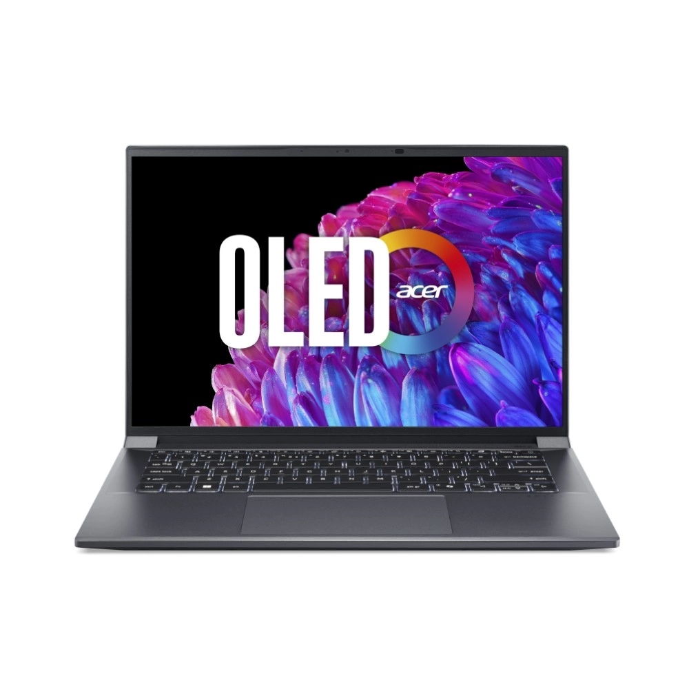 Notebook Acer Swift X 14 com design em alumínio cinza aço