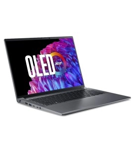 Notebook Acer Swift X 14 com design em alumínio cinza aço