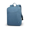 Lado direito da Mochila Lenovo B210 com detalhes do tecido impermeável