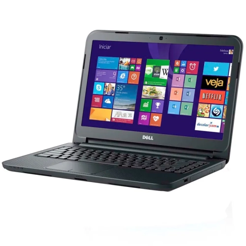 Inspiron 3421 visto de frente com tela de 14″