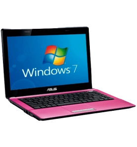 Notebook Asus K43E-VX280R - Intel Core i5-2410M - RAM 6GB - HD 640GB - LED de 14'' - Windows 7 Home Basic - Rosa
