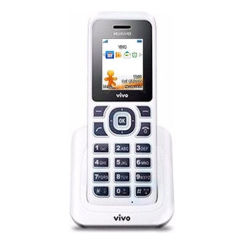 elefone Huawei F661-40 branco visto de frente