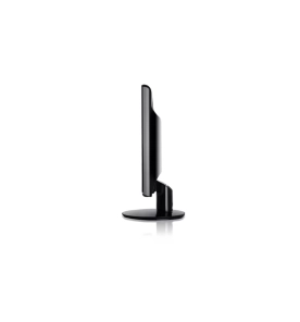 Vista lateral do monitor LG W1952TQT preto