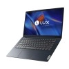 Notebook Lenovo Ideapad 1i aberto de lado