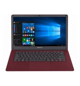Notebook Positivo Motion Red-Q232A - Vermelho - Intel Atom X5-Z8350 - RAM 2GB - eMMC 32GB - Tela 14’’ - Windows 10