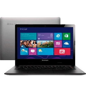 Notebook Lenovo S400-963064P Prata - Intel Core i3-2375M - RAM 4GB - HD 500GB - LED 14" - Windows 8