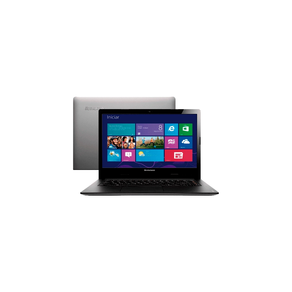 Notebook Lenovo S400-963064P Prata - Intel Core i3-2375M - RAM 4GB - HD 500GB - LED 14" - Windows 8