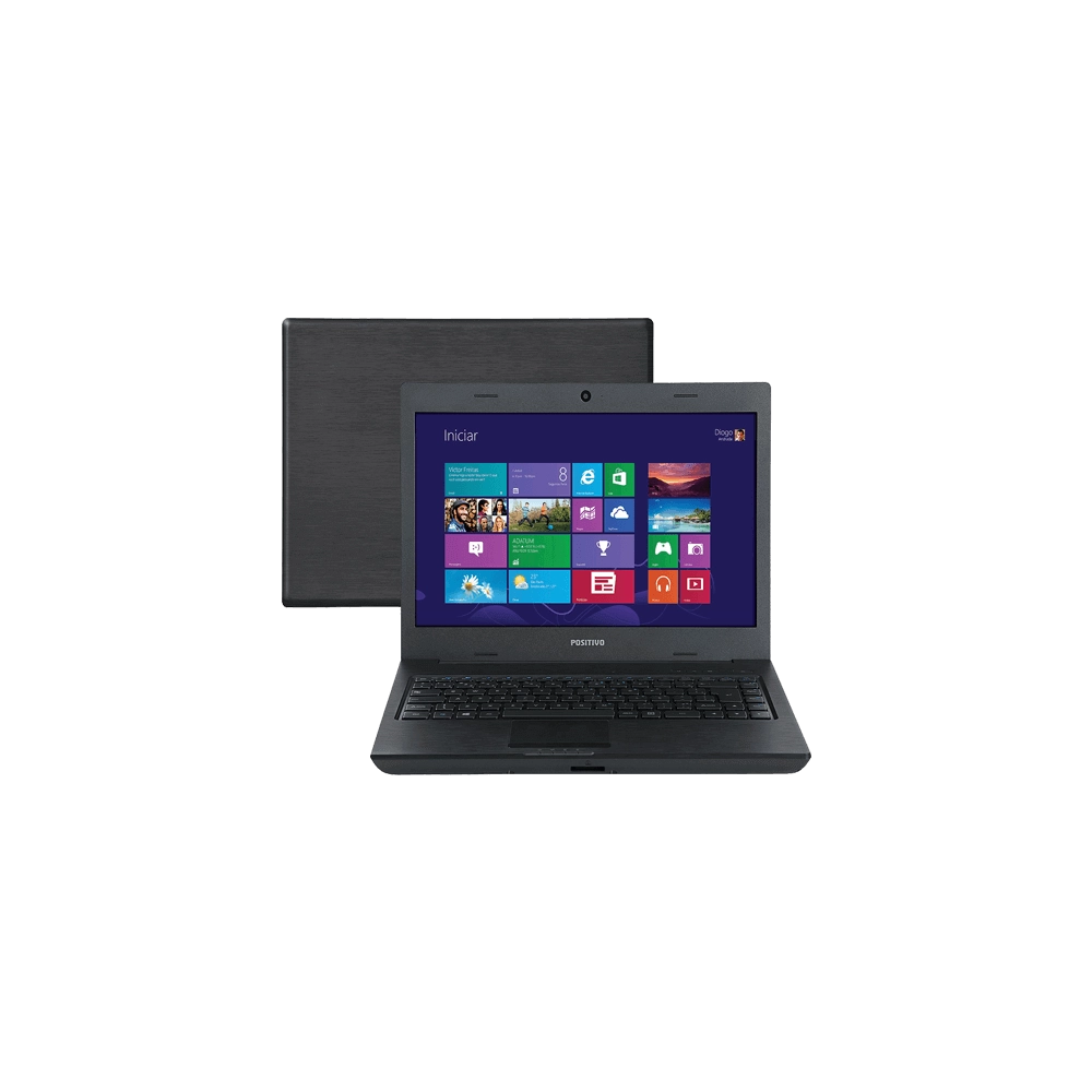 Notebook Positivo Unique TV S2065 - Dual Core - RAM 4GB - HD 500GB - Tela 14" - Windows 8