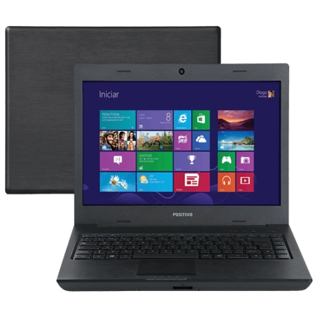 Notebook Positivo Unique TV S2065 - Dual Core - RAM 4GB - HD 500GB - Tela 14" - Windows 8
