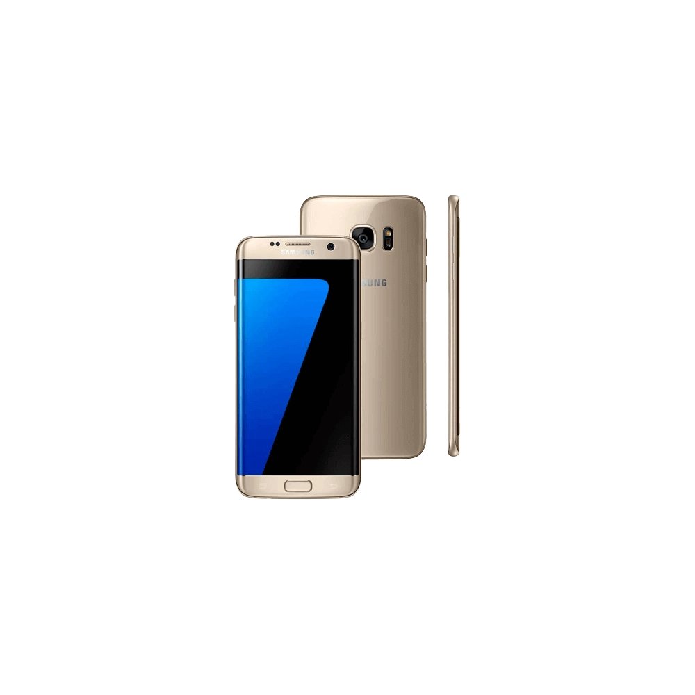 Smartphone Samsung Galaxy S7 Edge Dourado - 32GB - 4G - 12MP - 5.5" - Android 6 Marshmallow