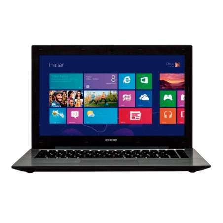 Notebook CCE Ultra Thin U45B - HD 500GB - RAM 4GB - Intel Dual Core Celeron 1037U - LED 14" - Windows 8.1