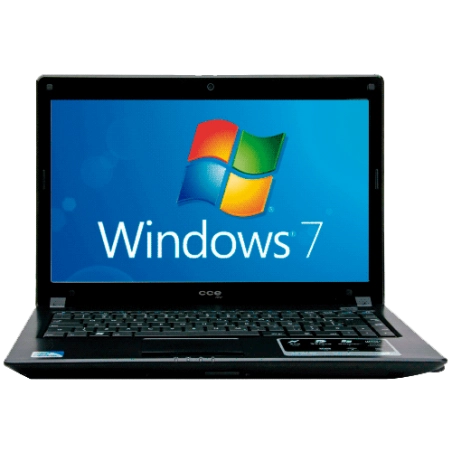 Notebook CCE WIN BSPE - Intel Pentium T4400 - RAM 2GB - HD 320GB - LED 14" - Windows 7 Starter