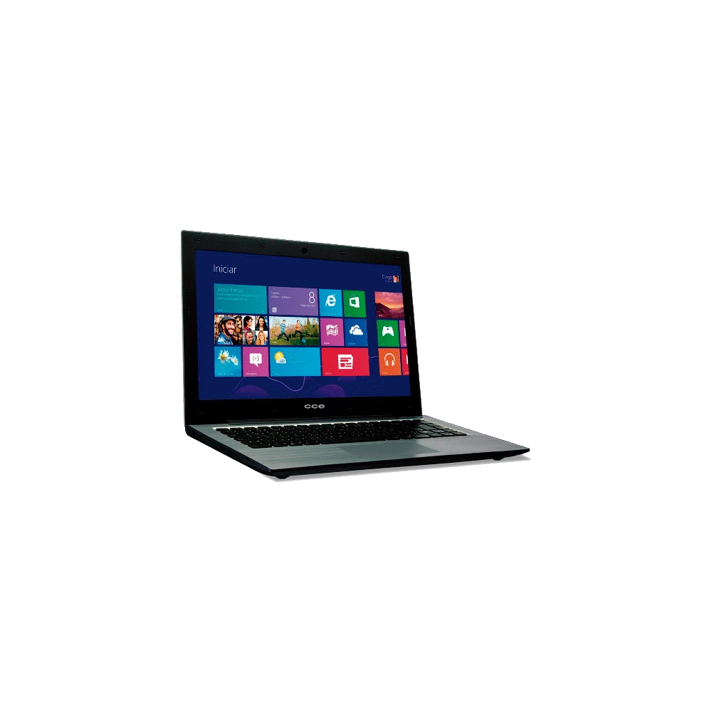 Notebook CCE Ultra Thin T345 - Intel Core i3-3217U - HD 500GB - RAM 4GB - LED 14" - Windows 8