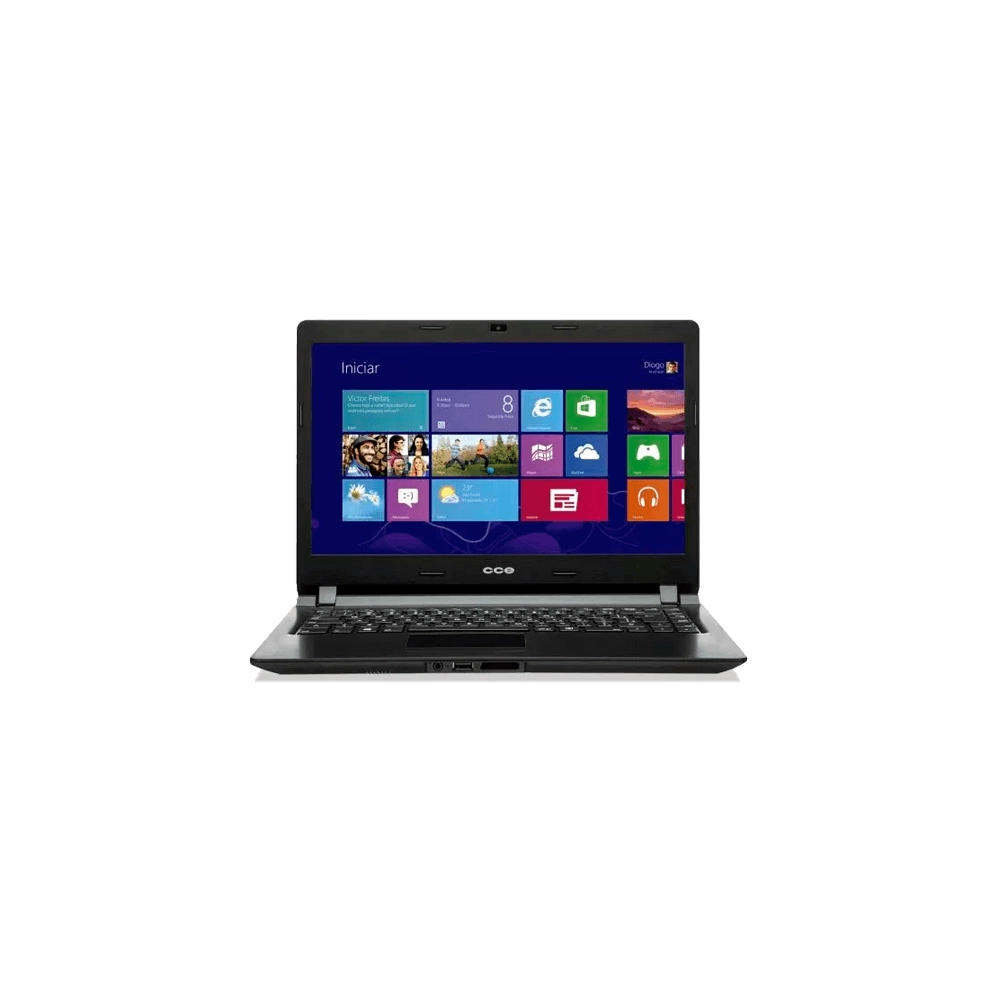 Notebook CCE Ultra Thin U45W - Intel Celeron 847 - RAM 4GB - HD 320GB - Tela 14" - Windows 8