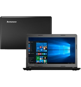 Notebook Lenovo Ideapad 100 Preto - Intel Celeron N2840 - RAM 4GB - HD 500GB - Tela LED 15,6" - Windows 10