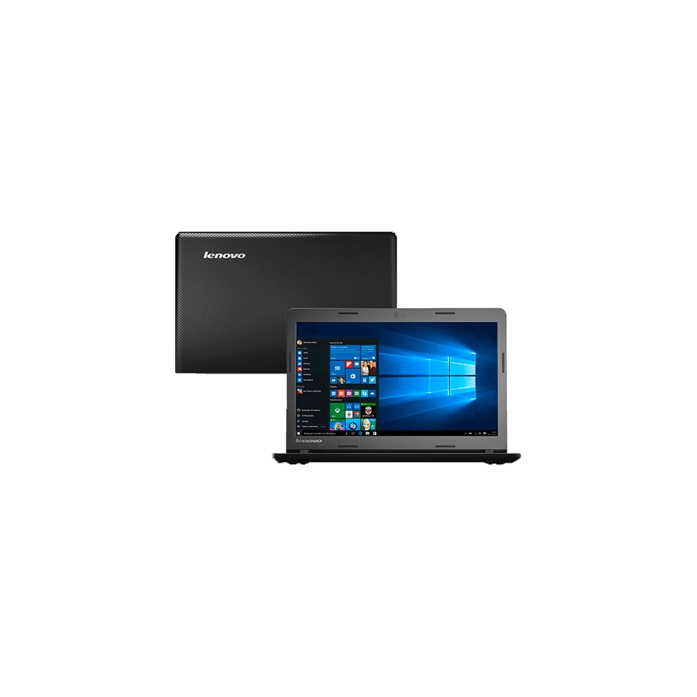 Notebook Lenovo Ideapad 100 Preto - Intel Celeron N2840 - RAM 4GB - HD 500GB - Tela LED 15,6" - Windows 10