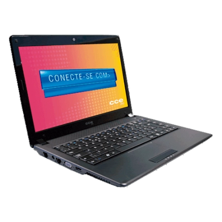 Notebook CCE Win SCL - Preto - Intel Celeron - RAM 2GB - HD 320GB - Tela 14" - Unix