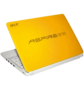 Netbook Acer Aspire One Happy 2-1614-XC - Intel Atom N570 - RAM 2GB - HDD 500GB - Tela 10".1 LED - Amarelo - Windows 7 Starter