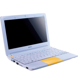 Netbook Acer Aspire One Happy 2-1614-XC - Intel Atom N570 - RAM 2GB - HDD 500GB - Tela 10".1 LED - Amarelo - Windows 7 Starter